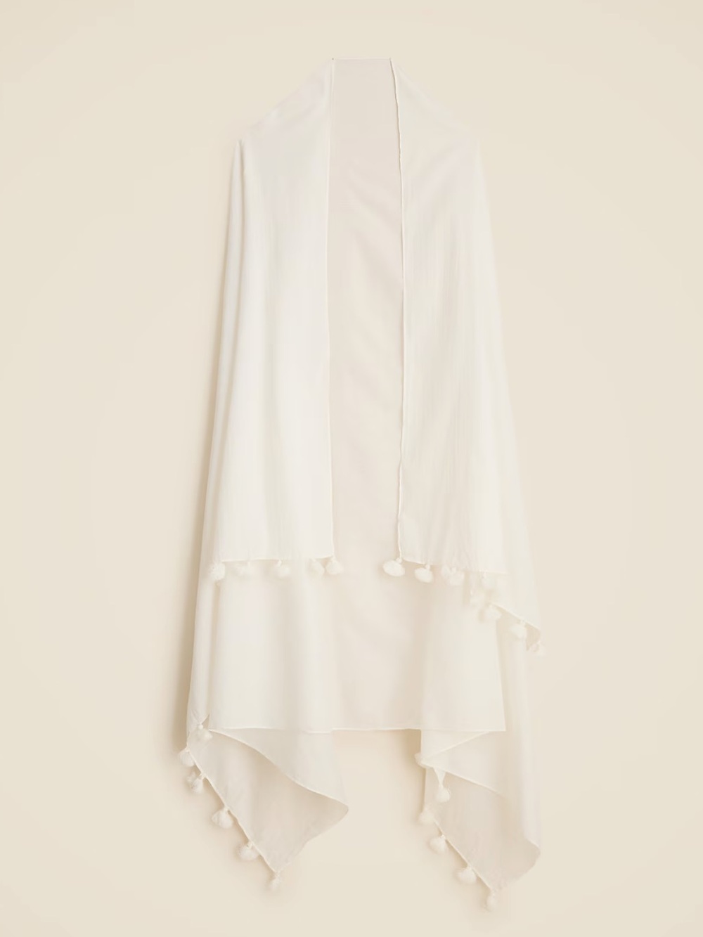 J. Crew Cotton sarong with tassels NWT